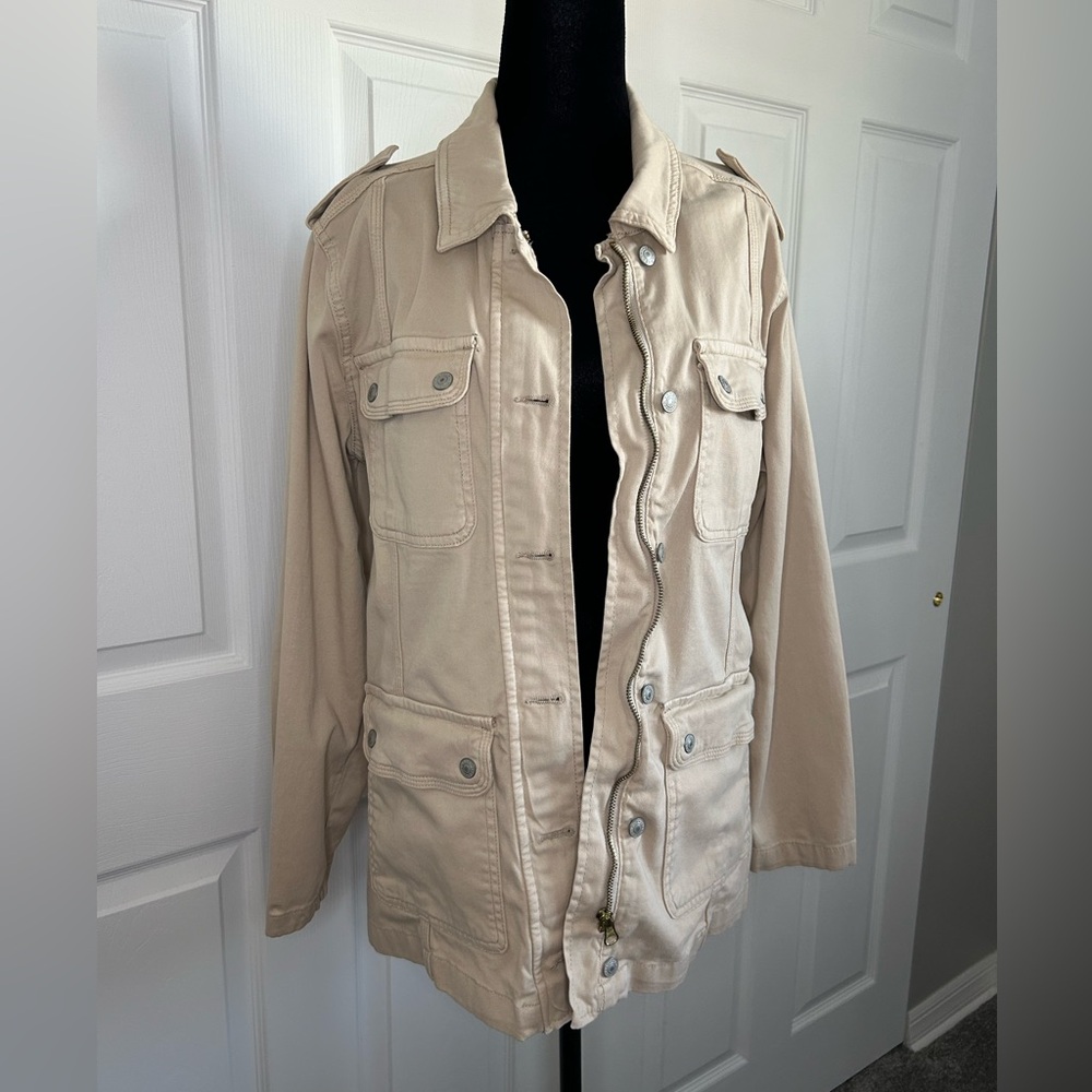 Women's Tan Military Field Jacket
